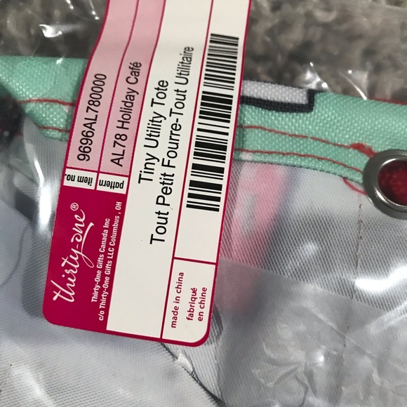 Holiday Cafe Tiny Utility Tote - Picture 4 of 4